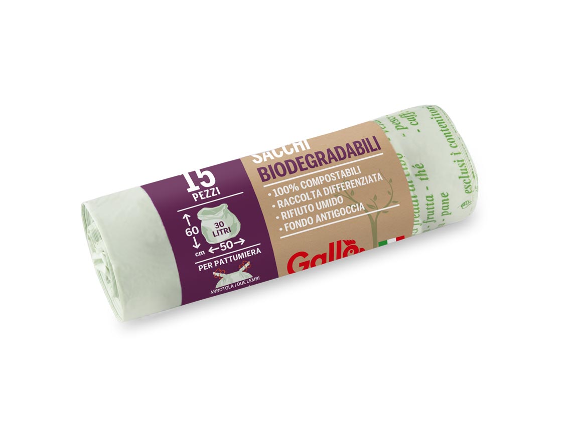 Sacchi Per Umido 50x60 Cm - 30 Litri, 50 Pezzi Biodegradabili, Per Raccolta Differenziata - Foto 10