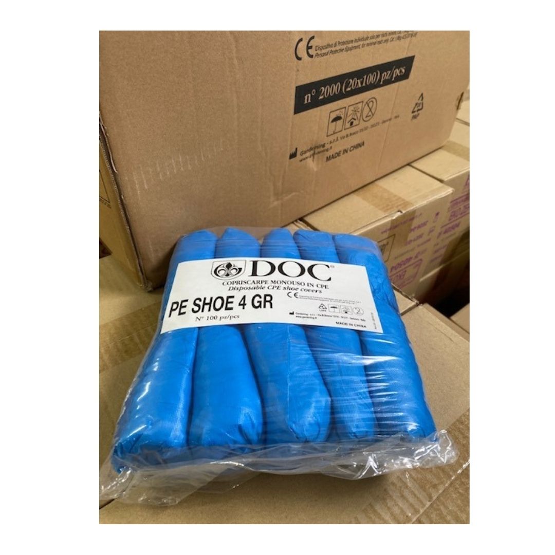 Manicotti Professionali Coprimaniche Monouso AQASKIN - 400 Pezzi In CPE Impermeabile Blu Copribraccia Monouso CPE - Foto 6