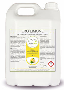 Eko Limone 5kg Detergente igienizzante per pavimenti con estratto di Limone Alpeko