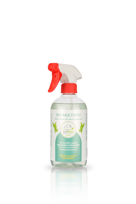 BIO MULTIUSO MENTA SELVATICA Detergente igienizzante superfici - 500 ml Alpeko