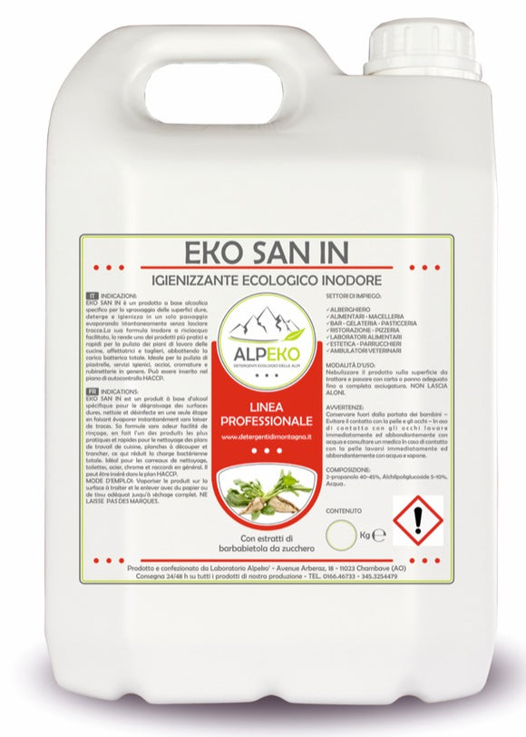 Eko San In 5kg Igienizzante quotidiano inodore e incolore